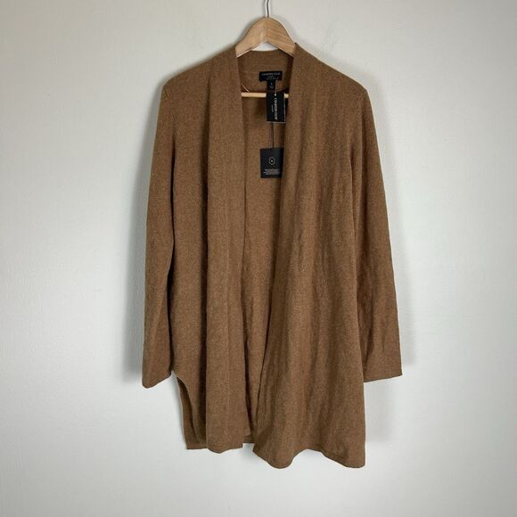 Charter Club Sweaters - Charter Club Luxury Cashmere Large Cardigan Brown Sweater Duster Long Open Front